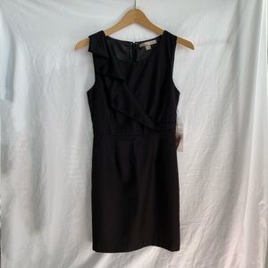 Forever 21 Black Ruffle Sleeveless Sheath Dress